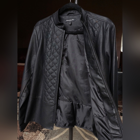 Baccini | Studded Leather Jacket | Size: L - Picture 3 of 7